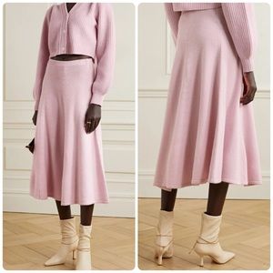 LoveShackFancy Pink Midi Skirt